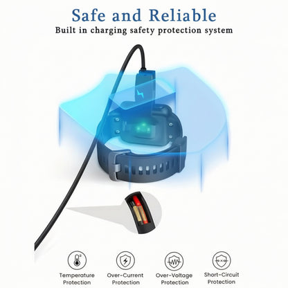 Electrical component with safety features highlighted on a white background