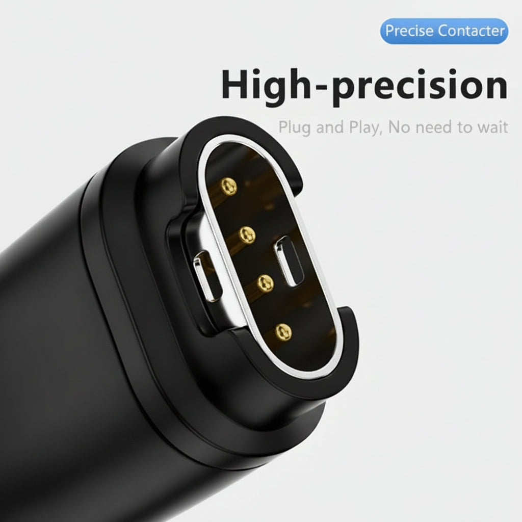 High-precision contactor with 'Precise Contactor' branding on a light gray background